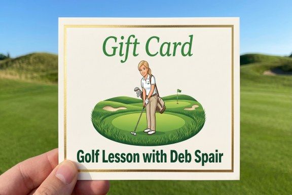 Deb Spair golf lesson gift card